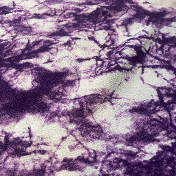 New Women's Sweatshirt Pullover Fleece Tie Dye Size L Crew Neck Long Sleeve - Picture 6 of 6